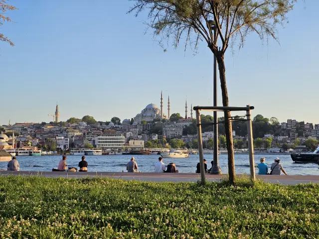 Mezquita de Süleymaniye desde el parque de Karaköy al atardecer, Turquía | Guía Turístico