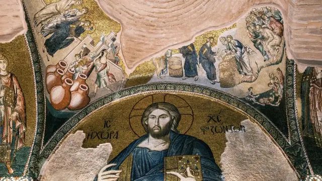 Mosaico De Jesus Pantocratar En La Iglesia De San Salvador De Cora Guia Turistico Turquia