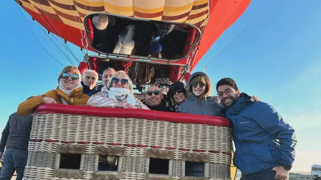 Antes de la subida del globo
